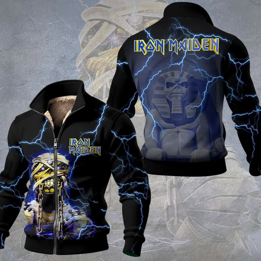 Iron Maiden Thick Knit Fleece Jacket-THK121108
