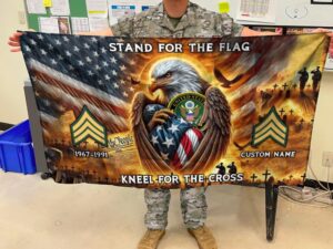 Alternative view of Military Garden Flag Gift For Fans- THK118873