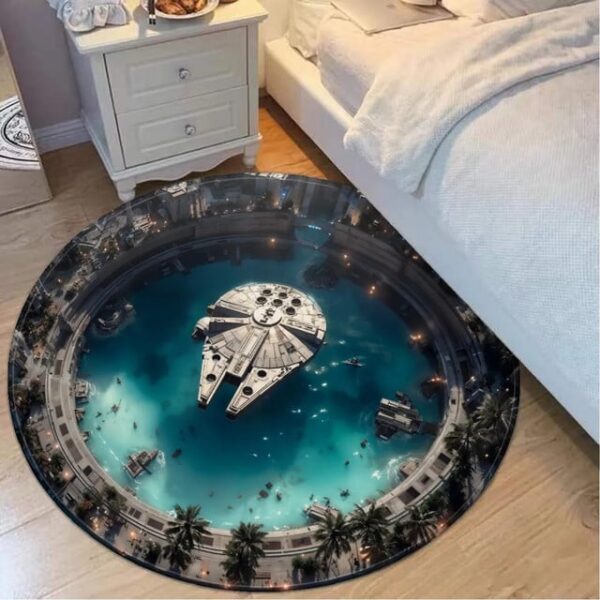 Alternative view of Scarif Depot Round Rug