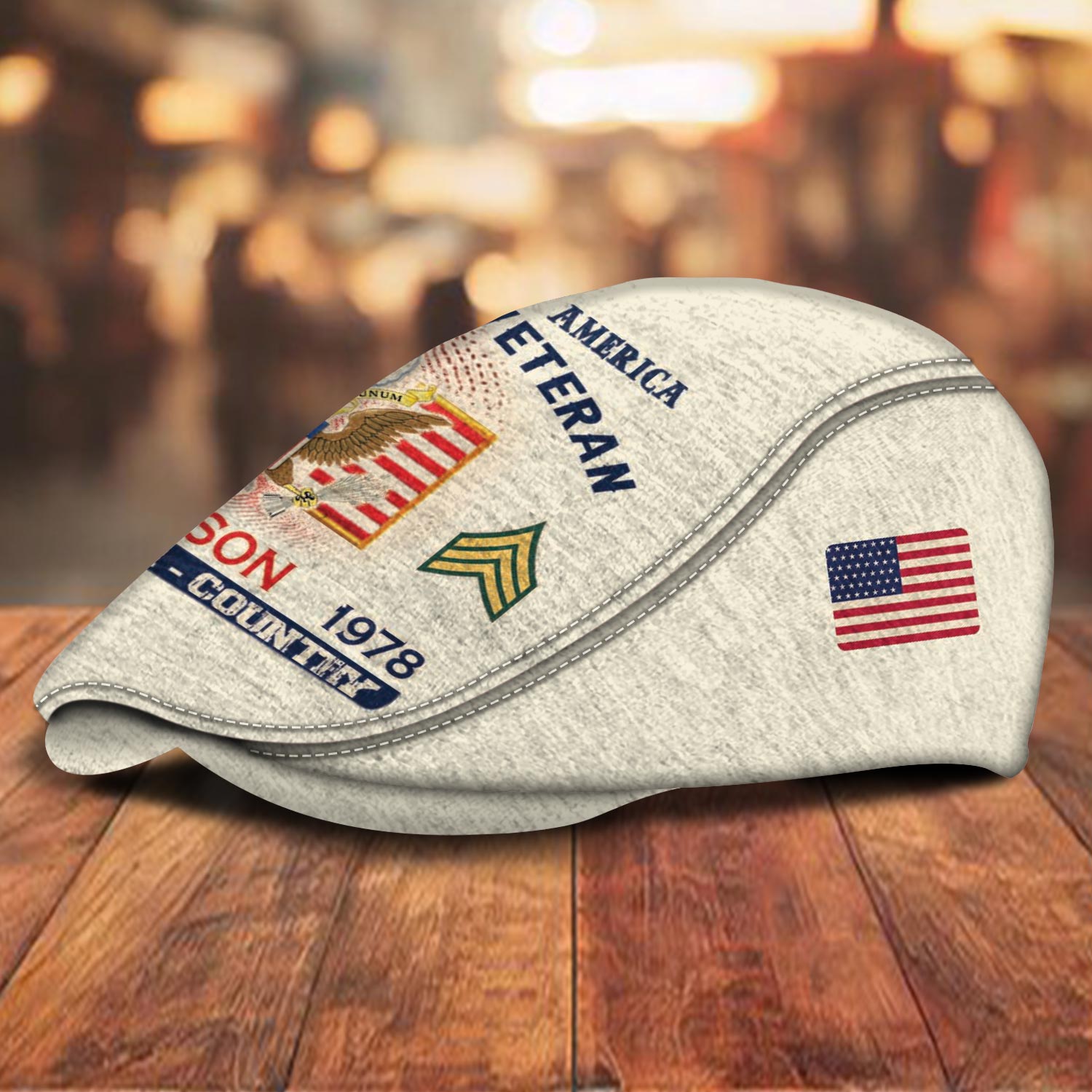 Military Jeff Cap - THK118718 - Image 2