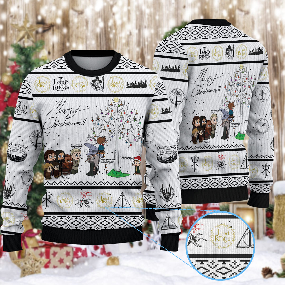 LOTR Christmas Knitted Sweater