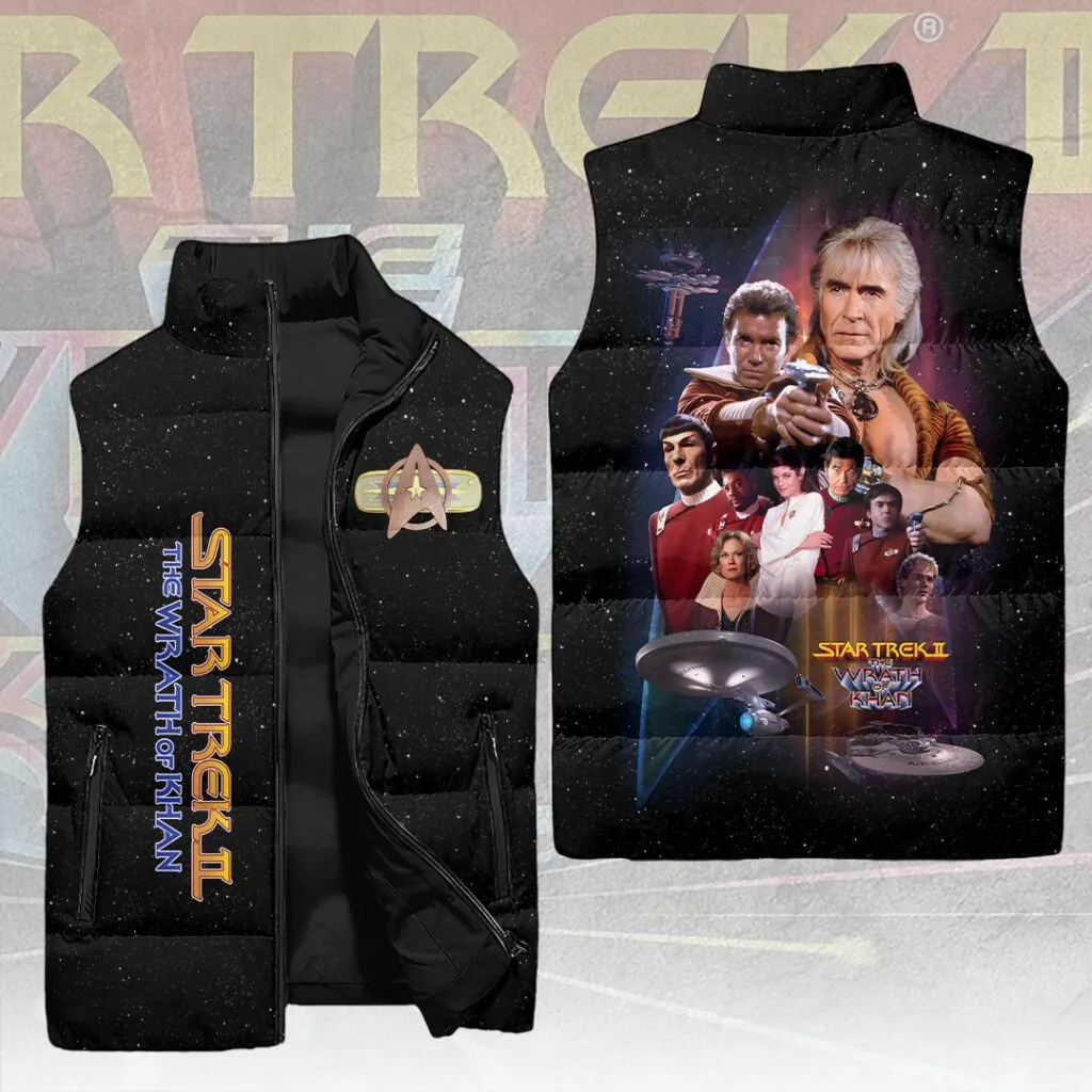 Star Trek: The Wrath Of Khan 3D Sleeveless Down Jacket