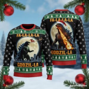 Funny King of the Monsters Knitted Sweater
