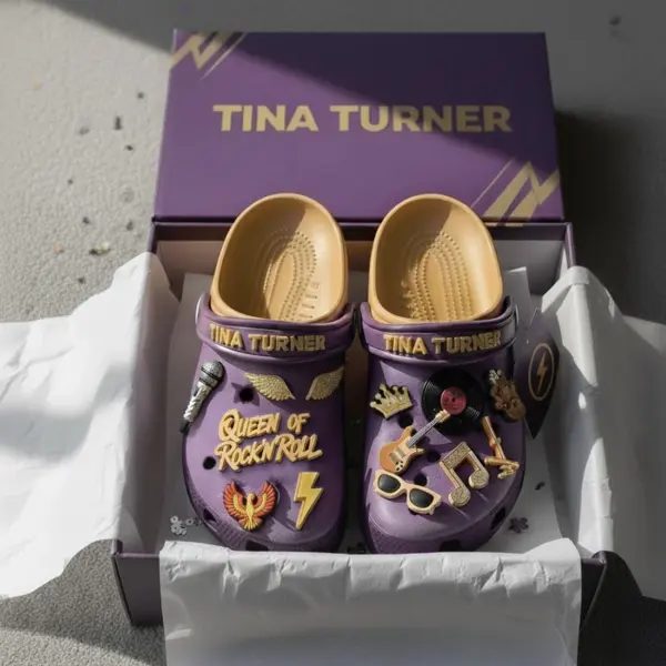 TINA TURNER PREMIUM Crocs Clogs Shoes