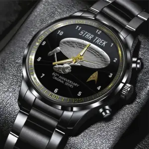 Star Trek Black Stainless Steel Watch