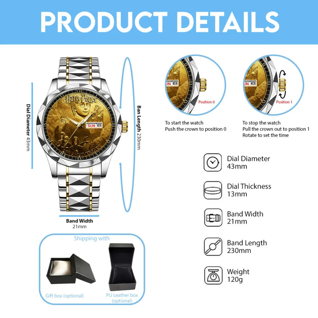 Harry Potter 25th Anniversary Alloy Luxury Quartz Watch -THK120512 - Image 5