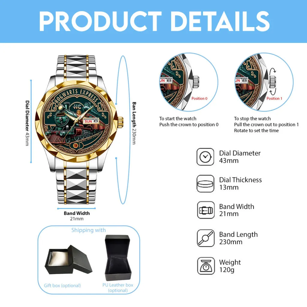 Harry Potter Alloy Luxury Quartz Watch -THK120848 - Image 4