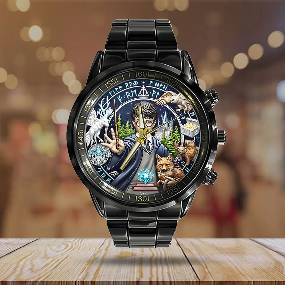 Harry Potter 25th Anniversary 2026 Black Stainless Steel Watch-THK121462 - Image 2