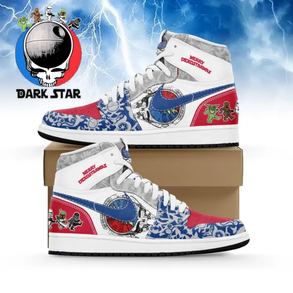 Star Wars x Grateful Dead x Christmas AJ1 High Sneakers Shoes For Men And Women