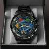 Harry Potter 25th Anniversary Black Stainless Steel Watch -THK120276