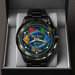 Harry Potter 25th Anniversary Black Stainless Steel Watch -THK120276