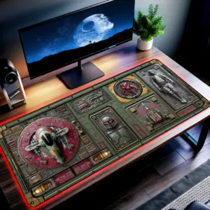 Bounty Hunter Armory LED Desk Mat