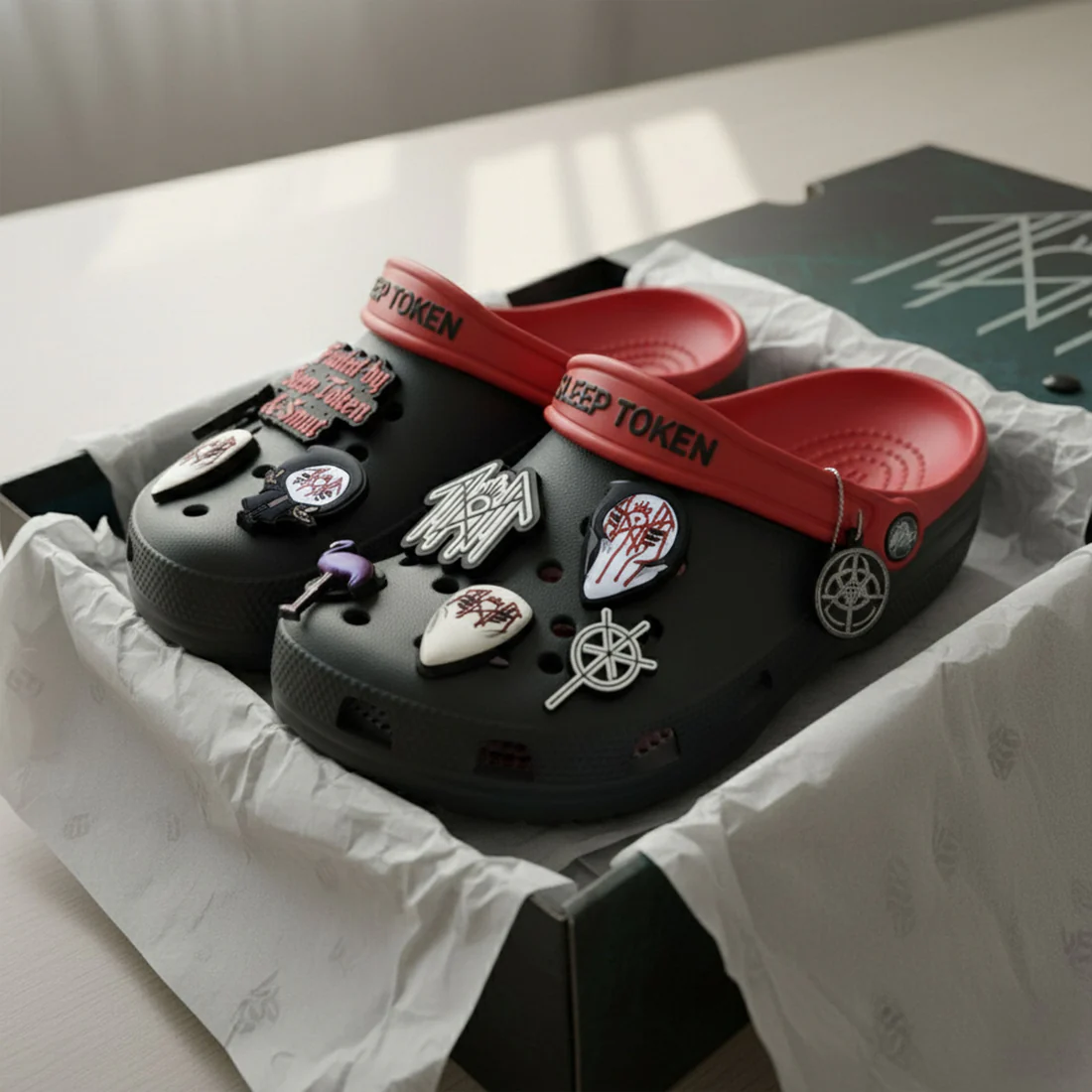 SLEEP TOKEN PREMIUM Crocs Clogs Shoes - Image 2