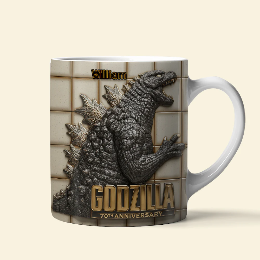 Personalized Godzilla 70th Anniversary Mug - Image 3
