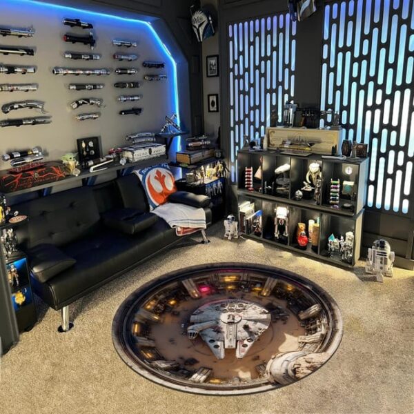 Alternative view of Tatooine Rebel Depot Round Rug