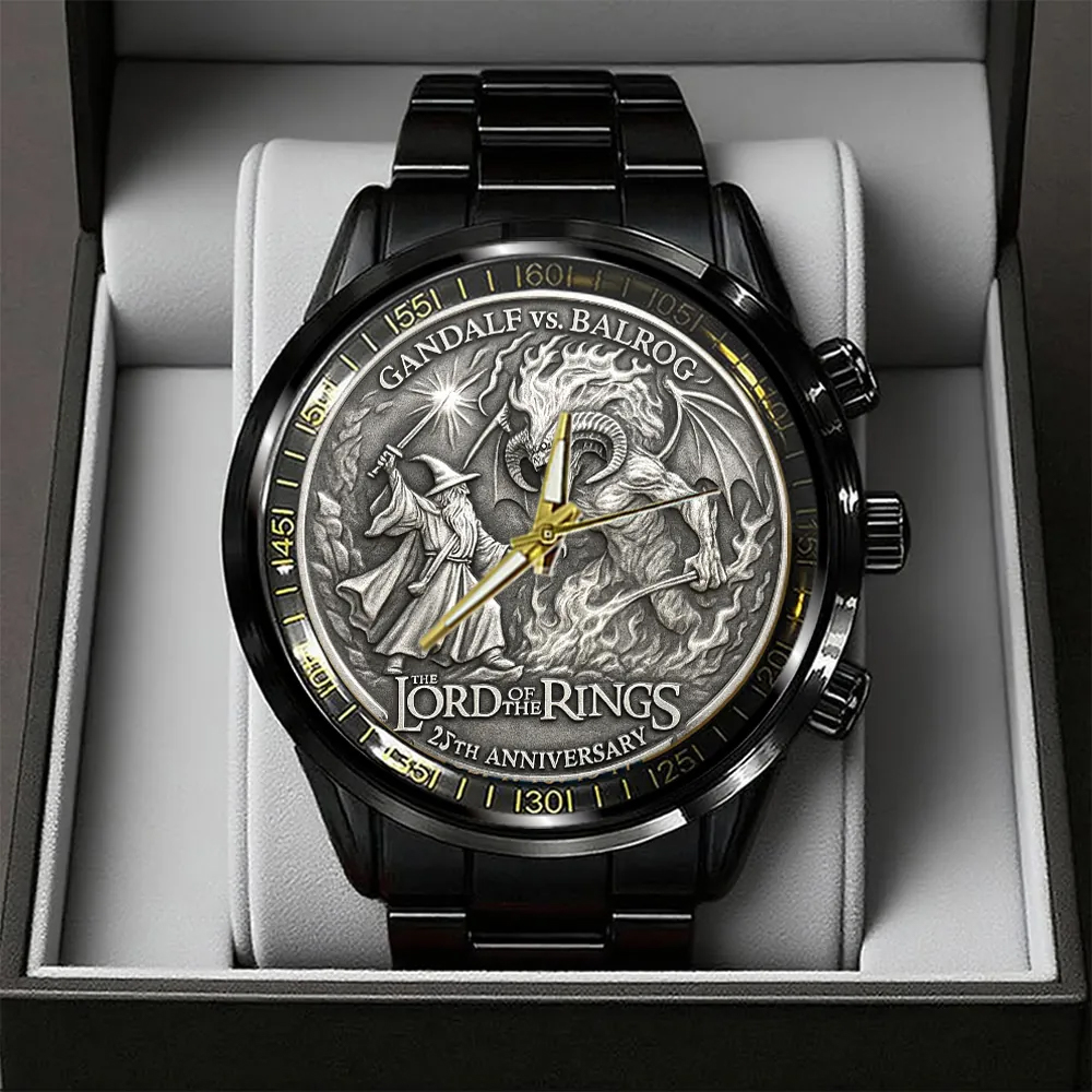 The Lord of the Rings Black Stainless Steel Watch -THK119878