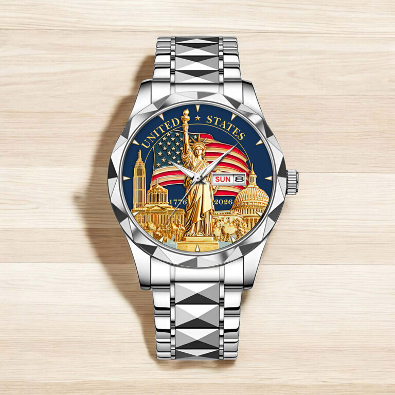 United States 250th Anniversary Alloy Luxury Quartz Watch - Image 3
