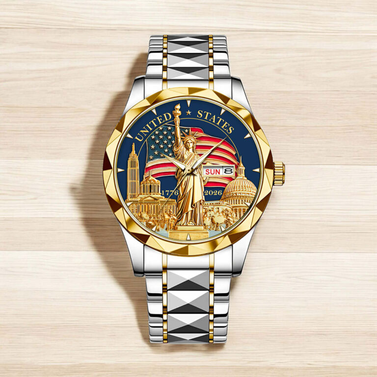 United States 250th Anniversary Alloy Luxury Quartz Watch - Image 4