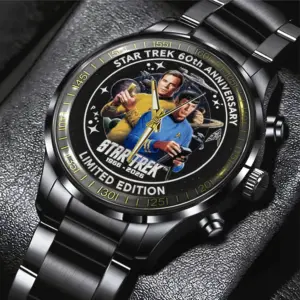 Star Trek Black Stainless Steel Watch-THK121206
