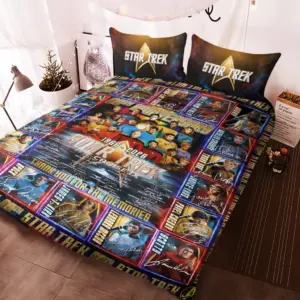Alternative view of Star Trek 60th Anniversary 3-Piece Duvet Bedding Set