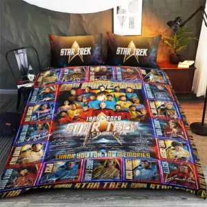 Star Trek 60th Anniversary 3-Piece Duvet Bedding Set