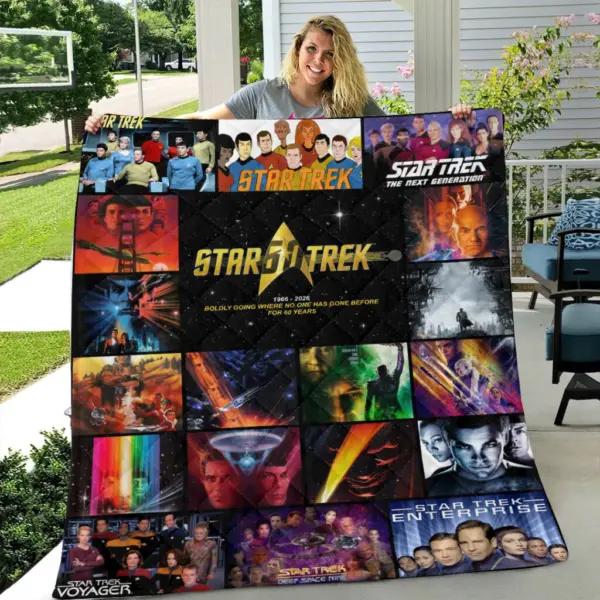 Star Trek 60th Anniversary Quilt Blanket -THK123291