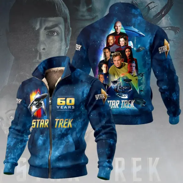 Star Trek 60th Anniversary Thick Knit Fleece Jacket - THK123056