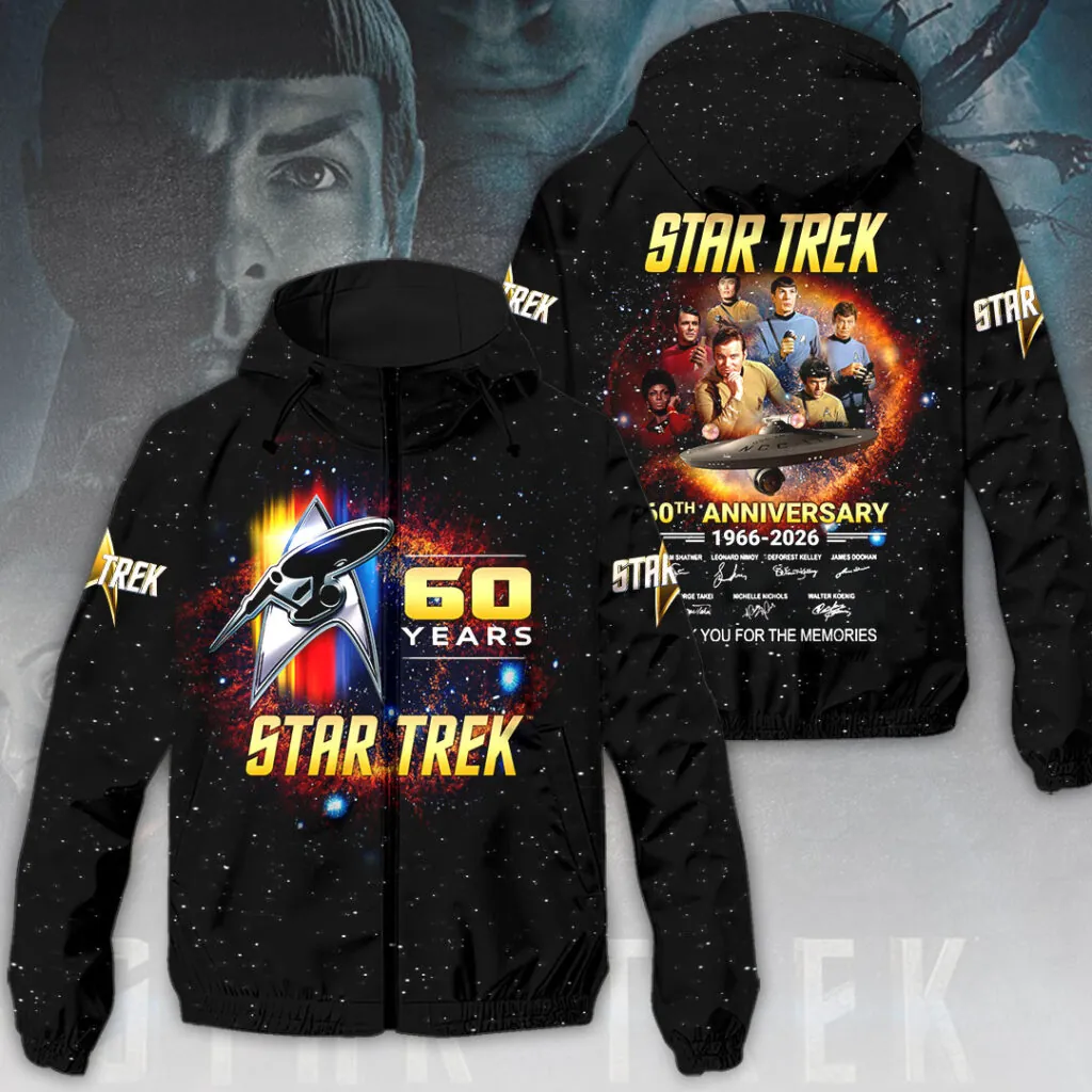 Star Trek 60th Anniversary 3D Windbreaker Jacket-THK120838
