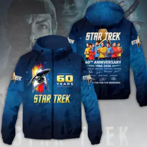 Star Trek 60th Anniversary 3D Windbreaker Jacket-THK120835