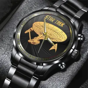 Star Trek Black Stainless Steel Watch -THK120827