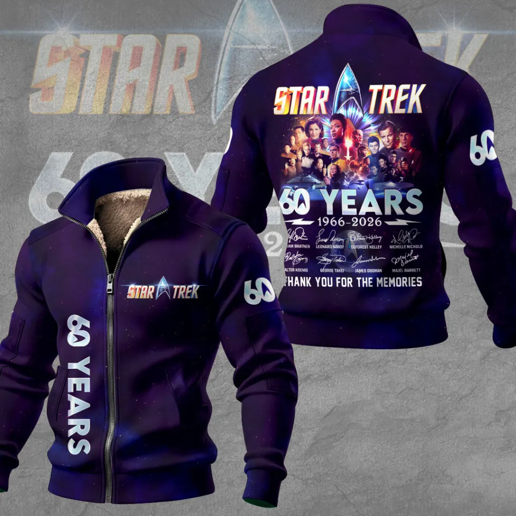 Star Trek: The Original Series 60th Anniversary Thick Knit Fleece Jacket - THK121031