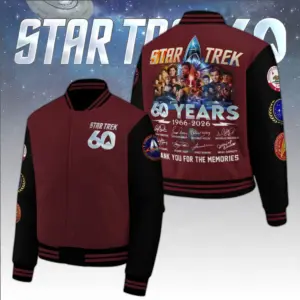 Star Trek 60th Anniversary 3D Varsity Jacket - THK121157