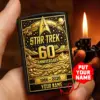 Personalized Star Trek 60th Anniversary Zippo Lighter Case (No Insert)