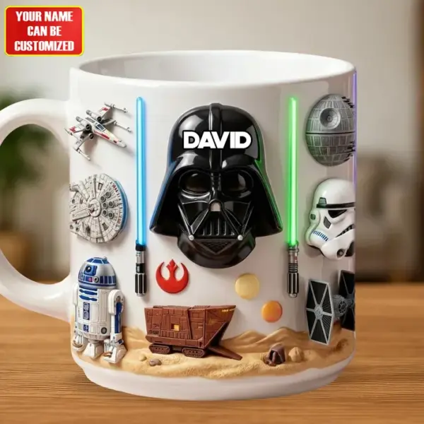 Alternative view of Personalized Star Wars Mug