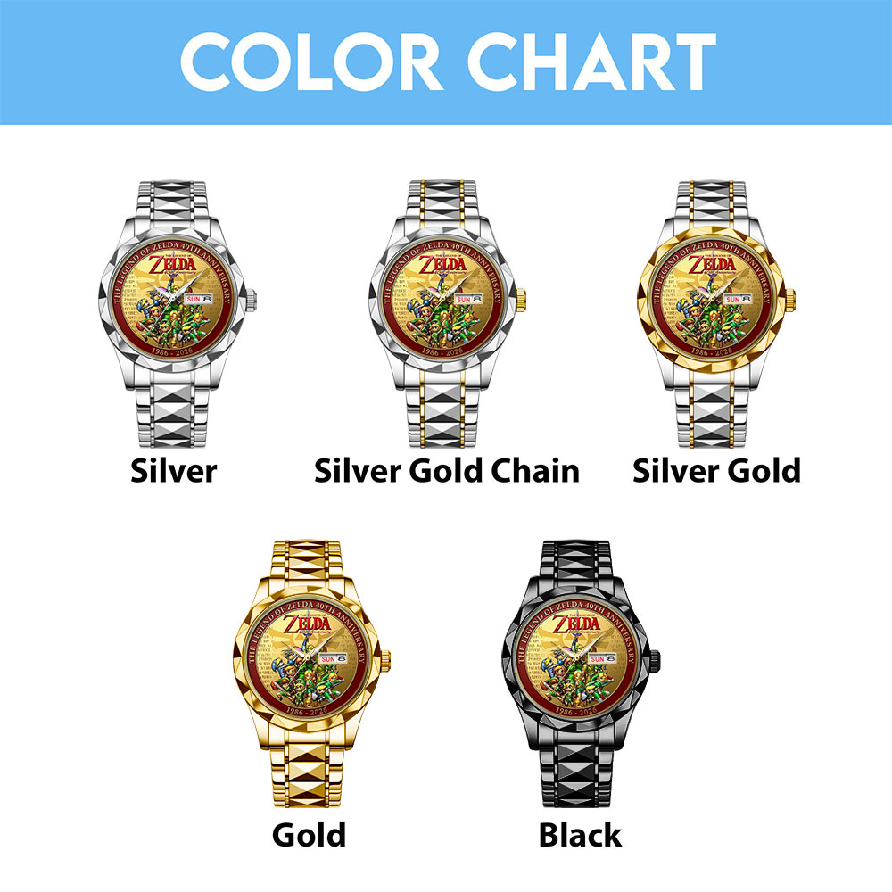 The Legend of Zelda 40th Anniversary Alloy Luxury Quartz Watch-THK122862 - Image 5