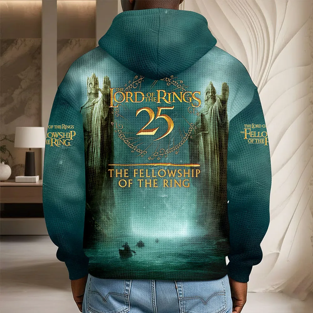 The Lord of the Rings 25th Anniversary 2026 Waffle Half Zip Hoodie - Image 3