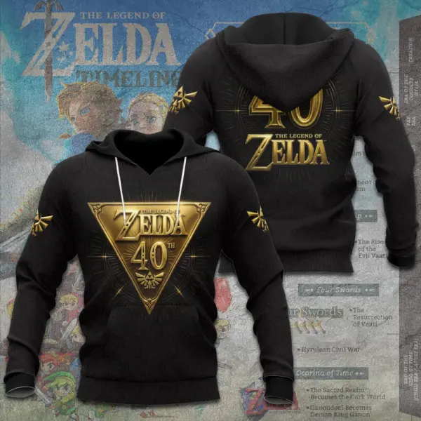 Alternative view of The Legend of Zelda 40th Anniversary 3D Apparel -THK122804