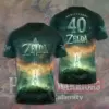 The Legend of Zelda 40th Anniversary 3D Apparel -THK122783