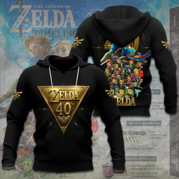 Alternative view of The Legend of Zelda 40th Anniversary 3D Apparel -THK122791