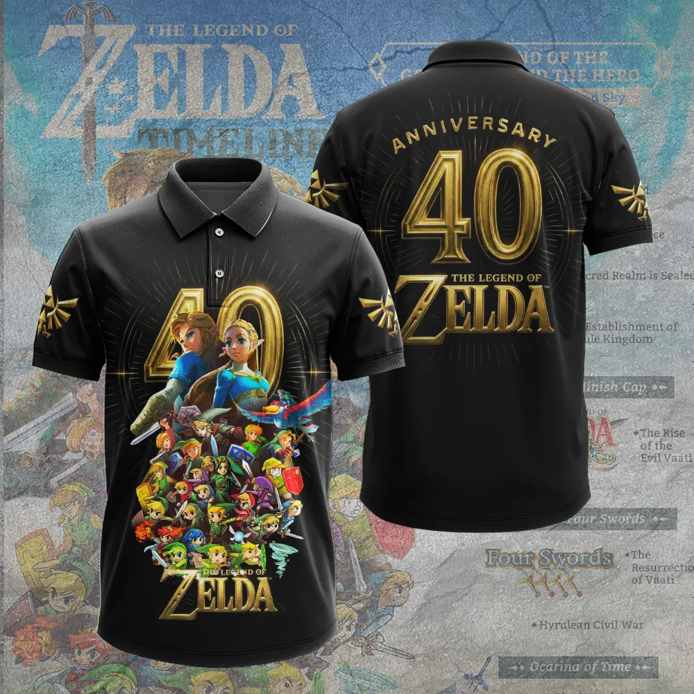 The Legend of Zelda 40th Anniversary 3D Apparel -THK122796 - Image 3