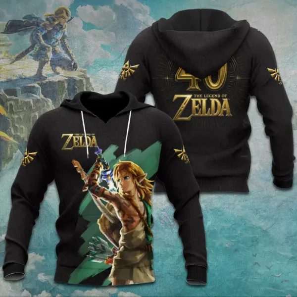 Alternative view of The Legend of Zelda 40th Anniversary 3D Apparel -THK122787