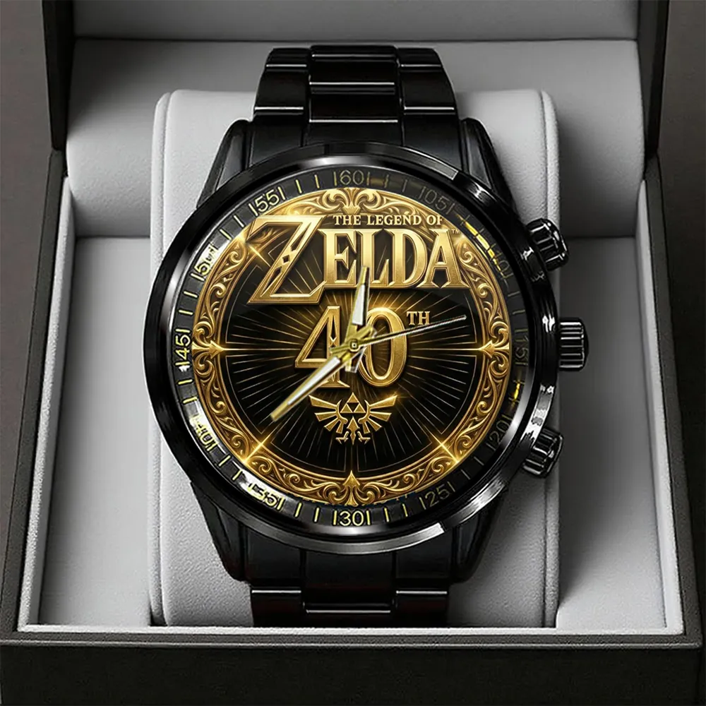 The Legend of Zelda 40th Anniversary Black Stainless Steel Watch - Image 2
