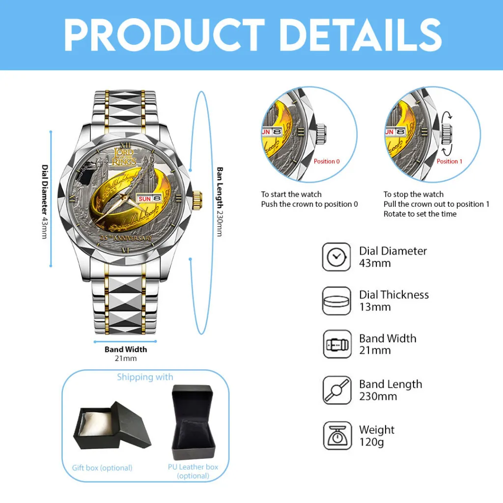 The Lord Of The Rings Alloy Luxury Quartz Watch-THK121394 - Image 4