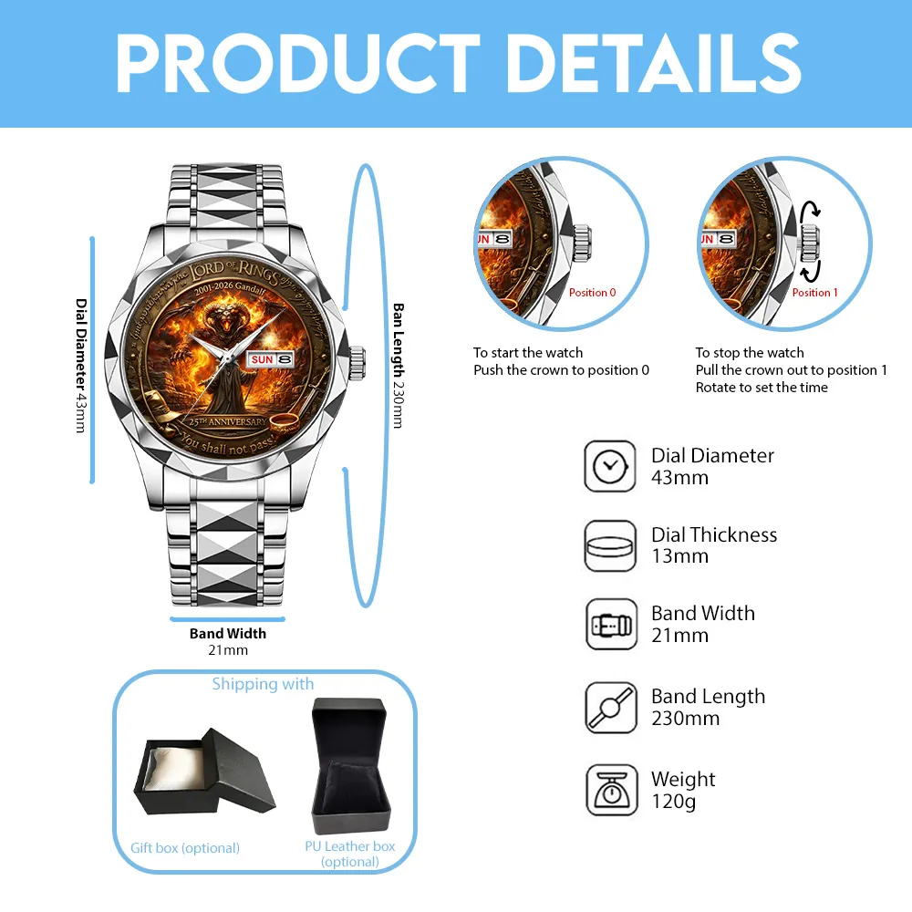 The Lord Of The Rings Alloy Luxury Quartz Watch-THK121327 - Image 4