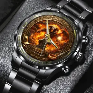 The Lord of the Rings Black Stainless Steel Watch -THK121315