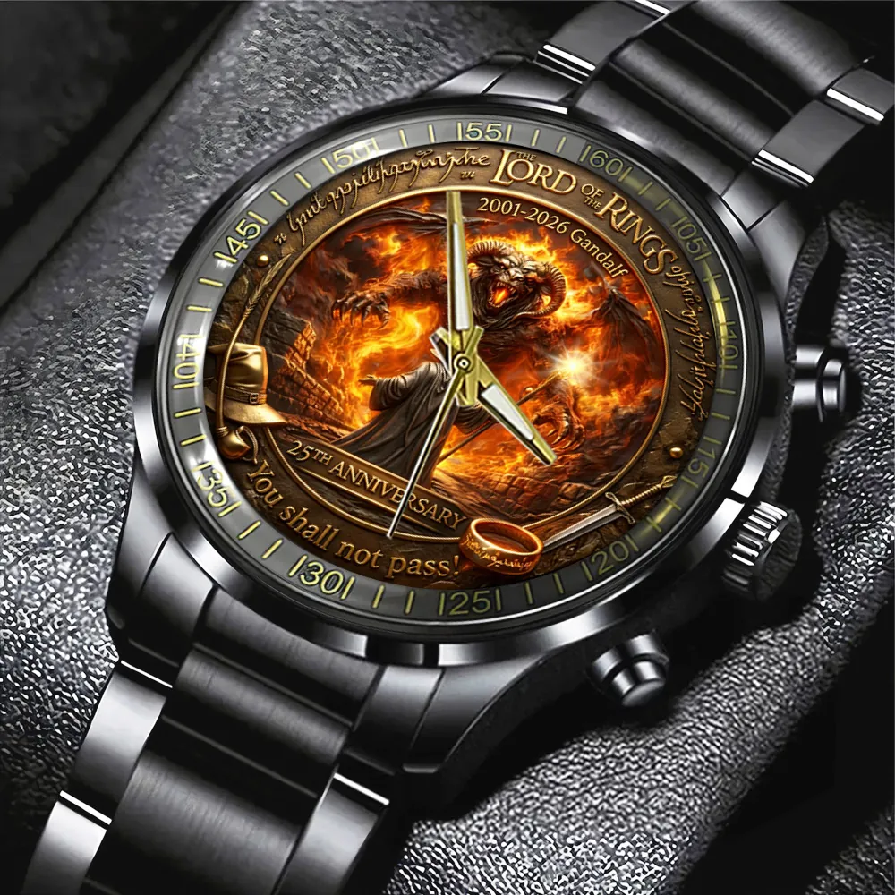 The Lord of the Rings Black Stainless Steel Watch -THK121315