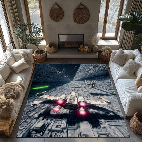 Battle Of Yavin Rectangle Rug