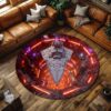Mustafar Hangar Bay Round Rug