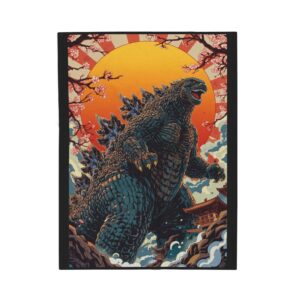 Alternative view of Godzilla Movie Quilt Blanket