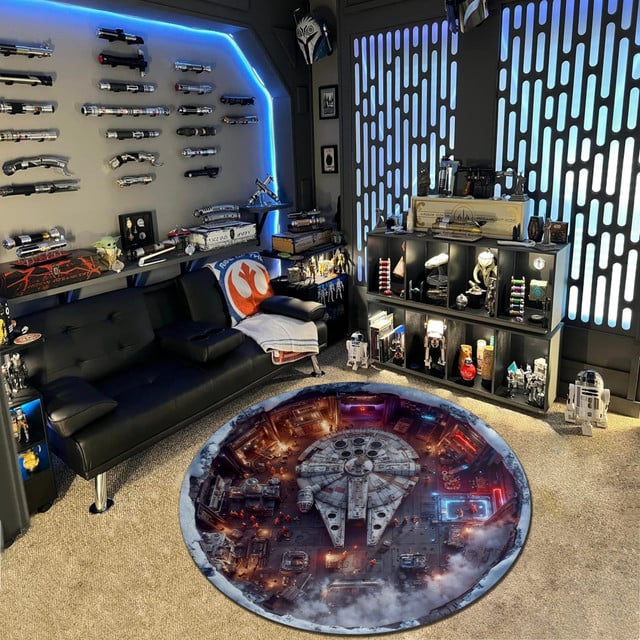 Hoth Echo Base Round Rug - Image 2